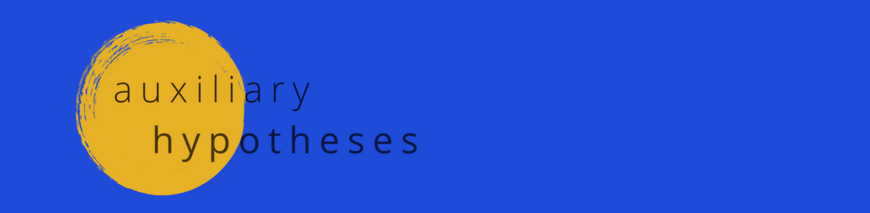 Auxiliary hypotheses